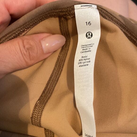 NWT Lululemon Align High-Rise Pant 25" Heritage 365 Camo Beige Size 16 - Picture 9 of 11